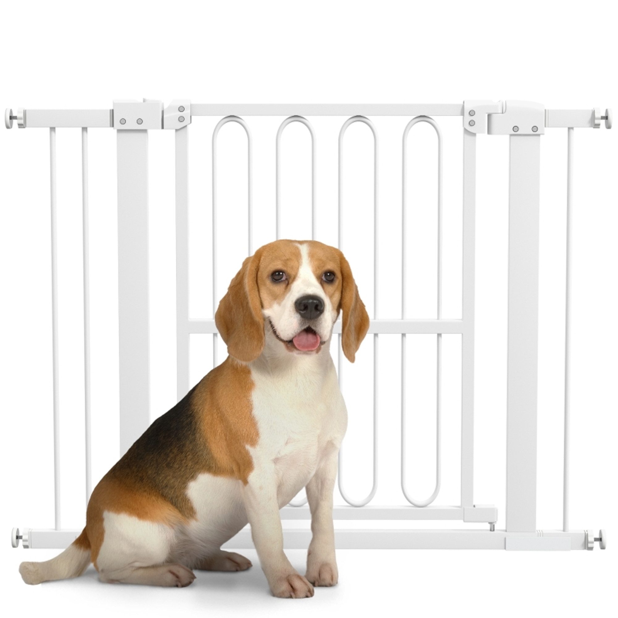 Türschutzgitter Hund, 76-104 cm Absperrgitter ohne Bohren, Treppengitter