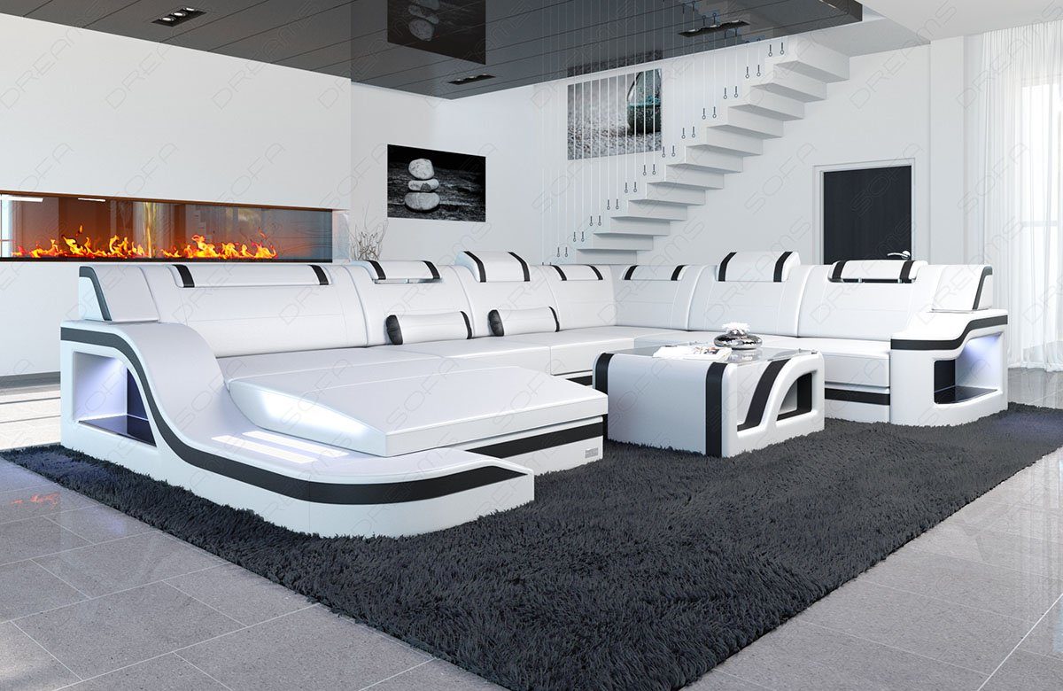 Sofa Dreams Wohnlandschaft XXL Ledersofa Palermo günstig online kaufen