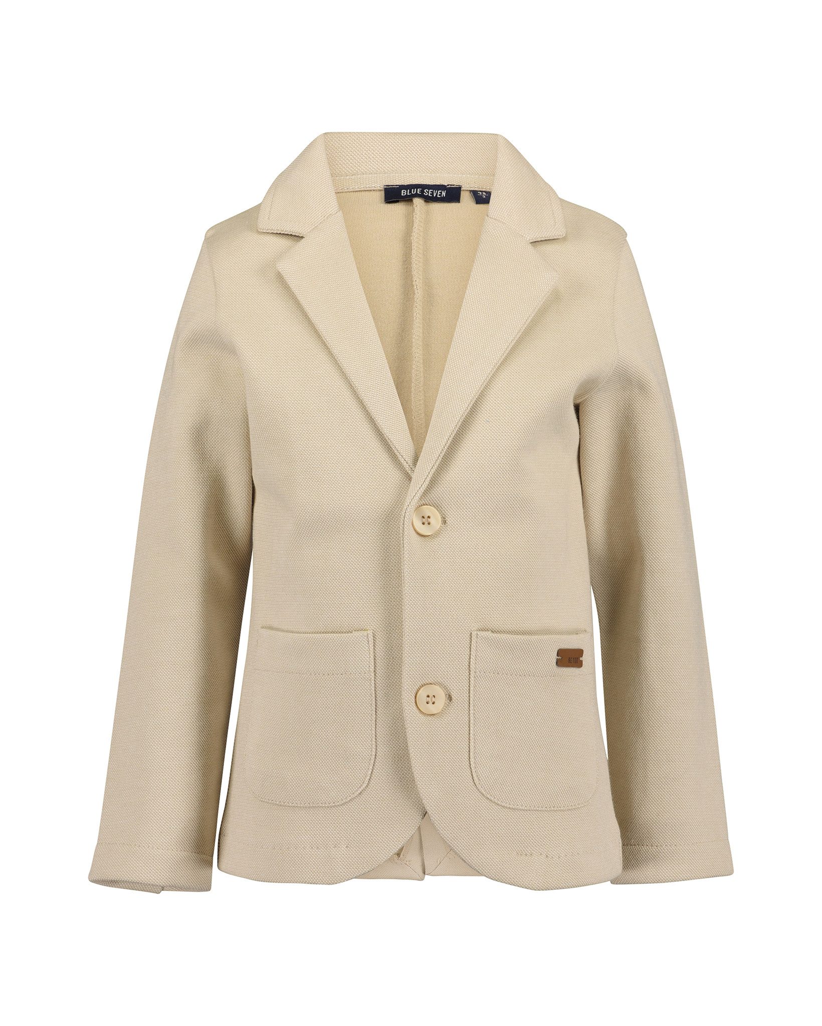 Blue Seven Sweatjacke Sweatblazer, Einreiher mit Reversekragen