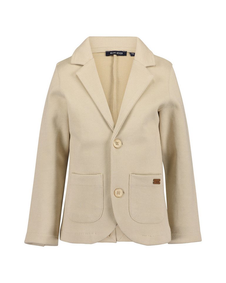Blue Seven Sweatjacke Sweatblazer, Einreiher mit Reversekragen