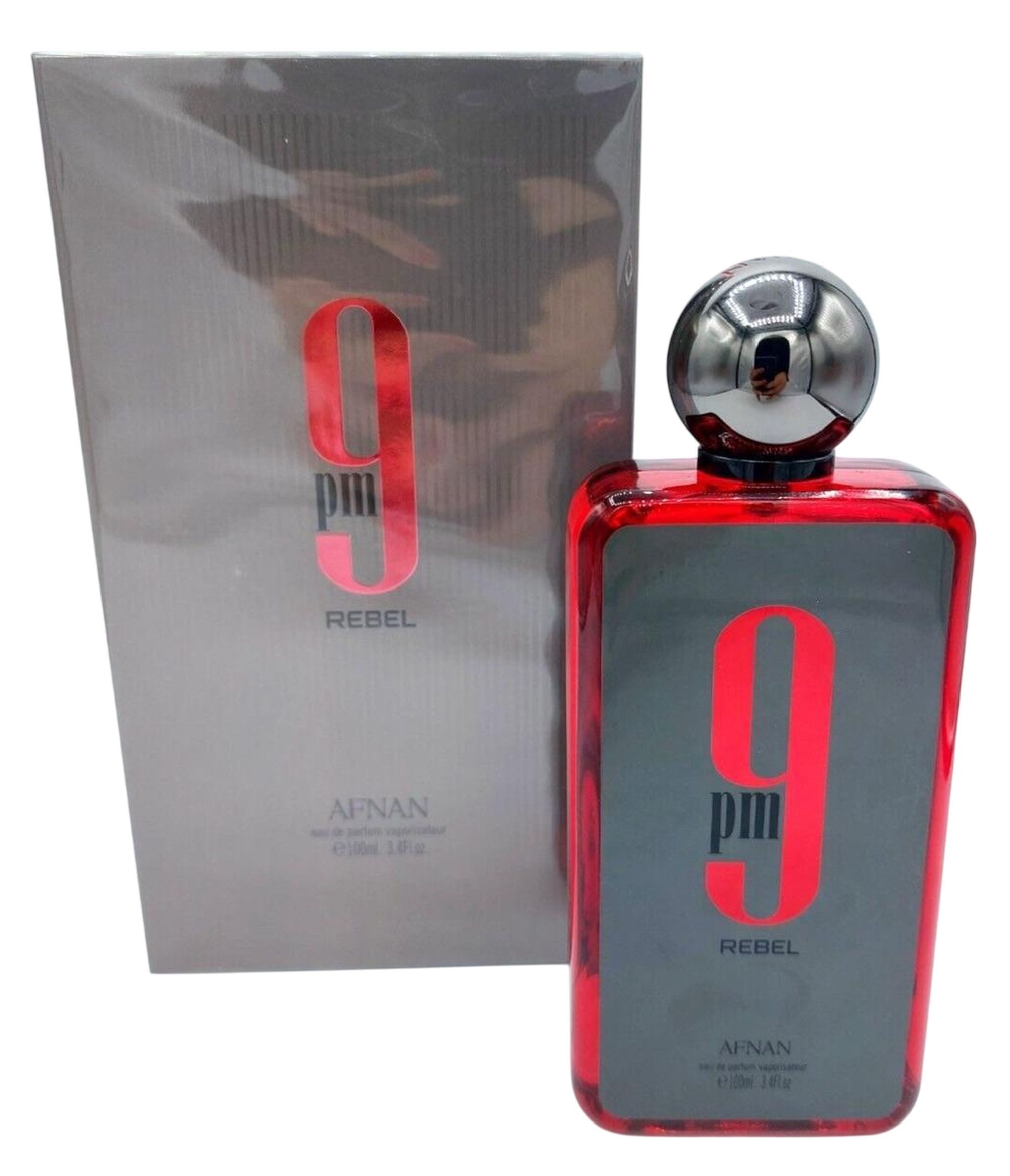 Afnan Duft-Set 9pm Rebel Eau de Parfum (EDP) Damen Herren Spray, Fruchtig-holziger Duft mit Ananas, Moschus und Zedernholz