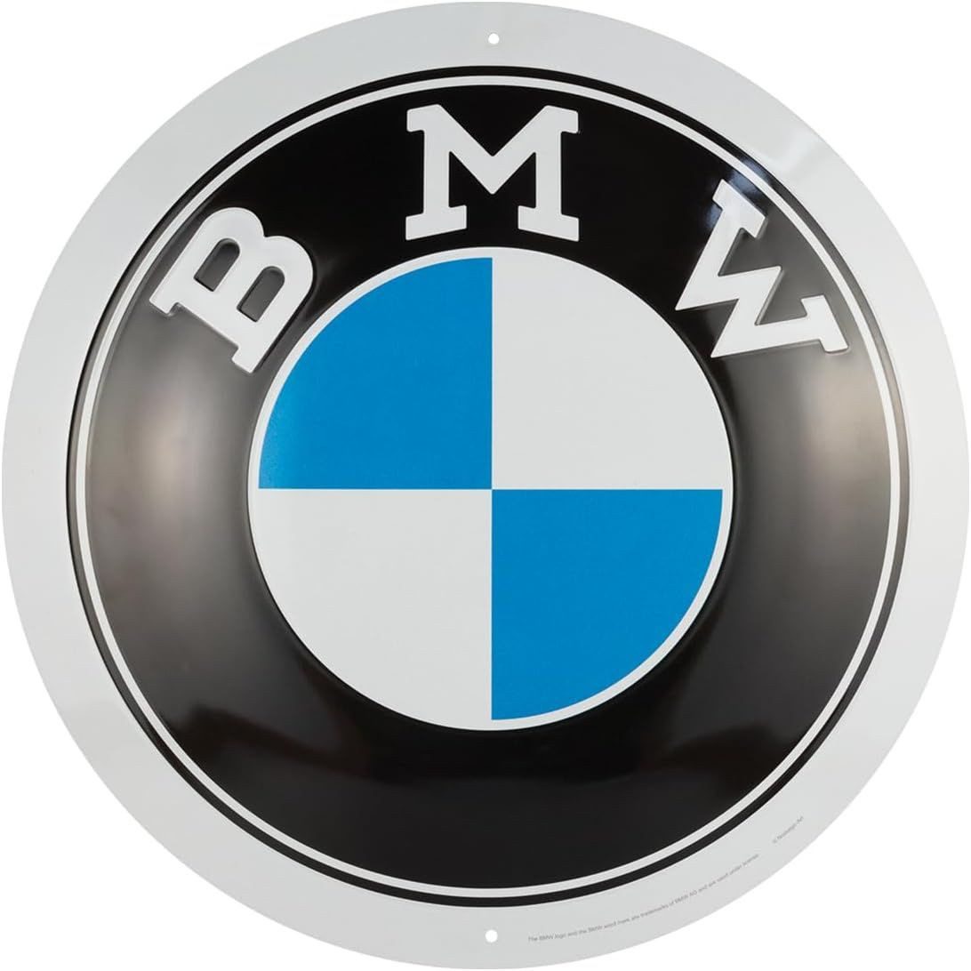 Nostalgic-Art Metallschild Blechschild 35 cm Rund - BMW - Logo