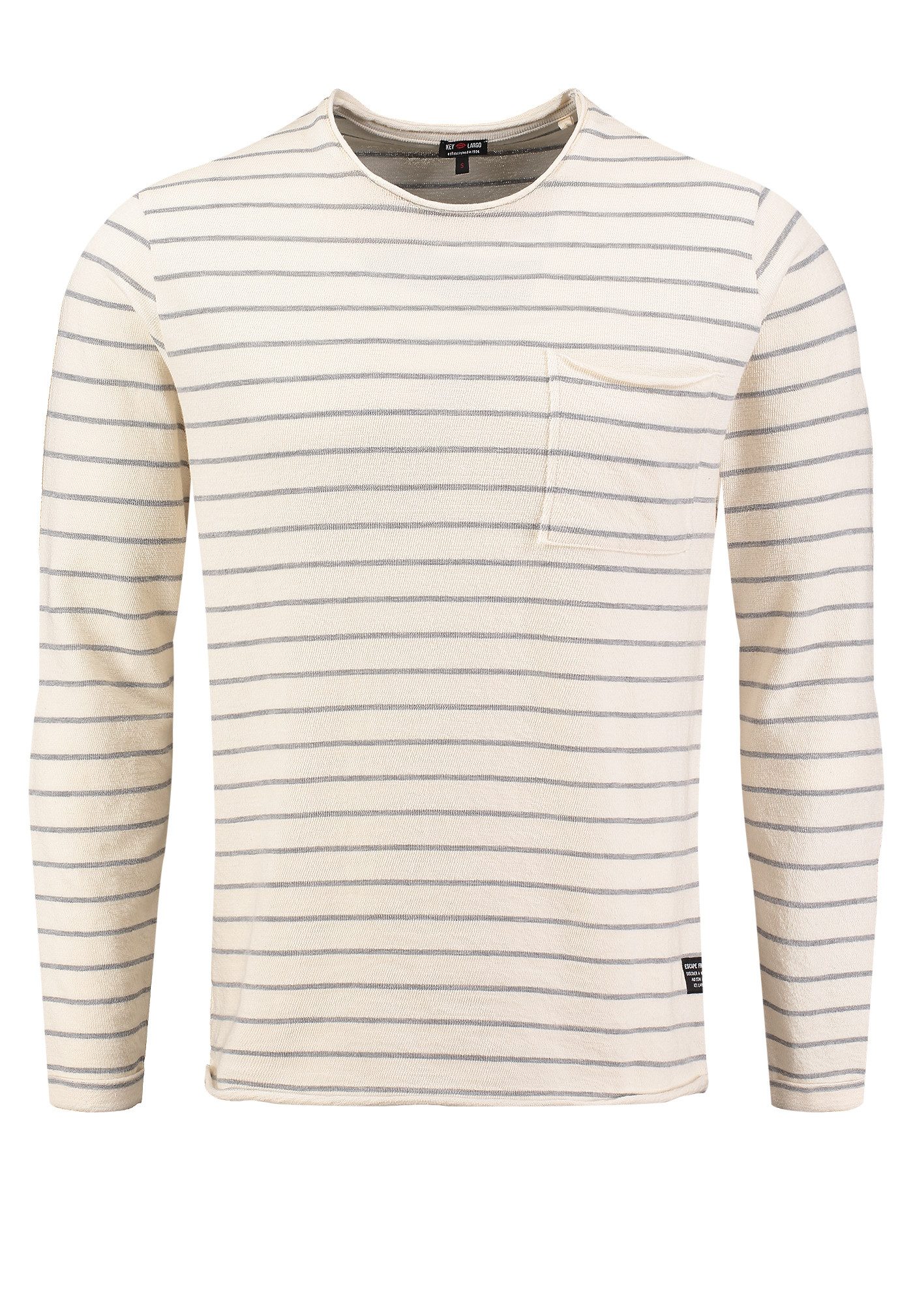 Key Largo Longsleeve MSW KLBRUNO round ringel (1er)
