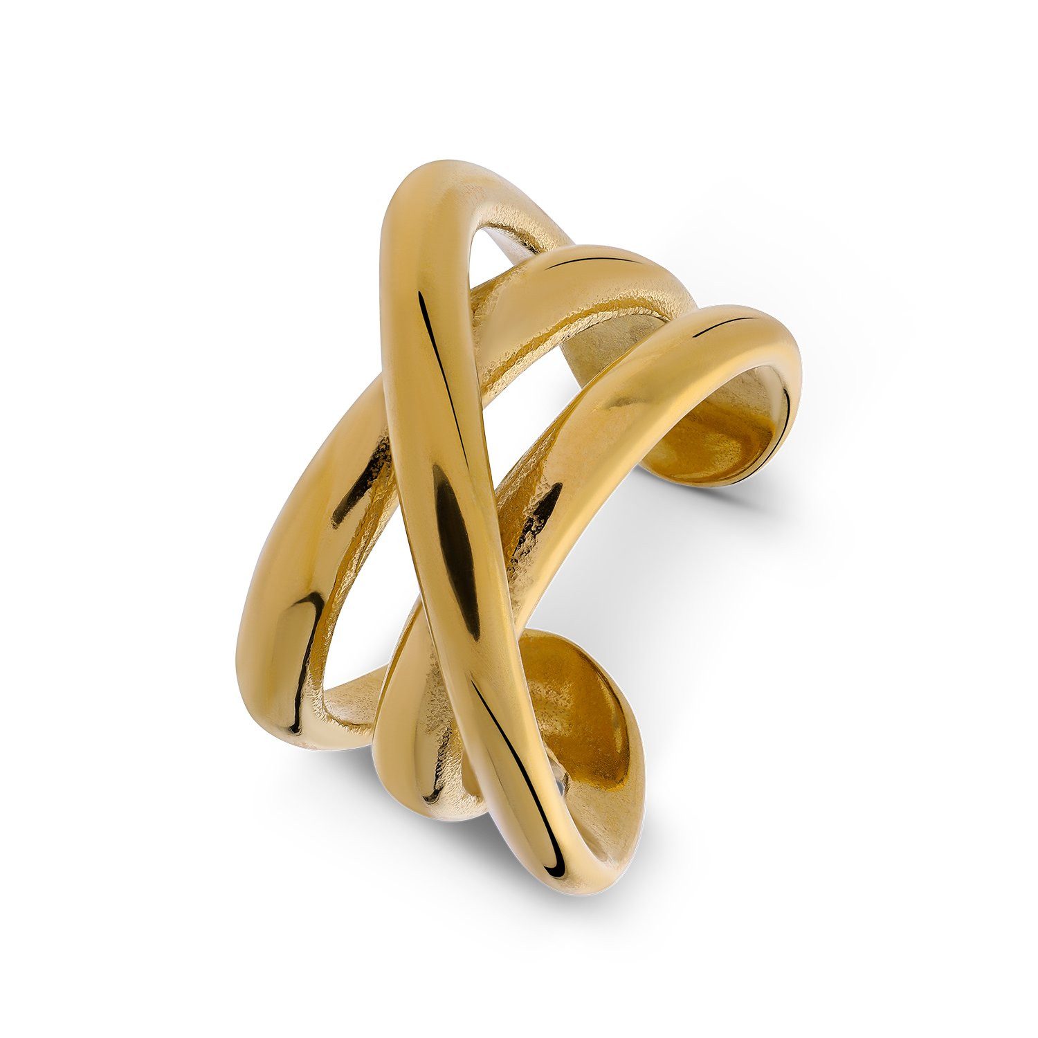 LUCARDI Fingerring Ring - Stahl - Gold - Damen