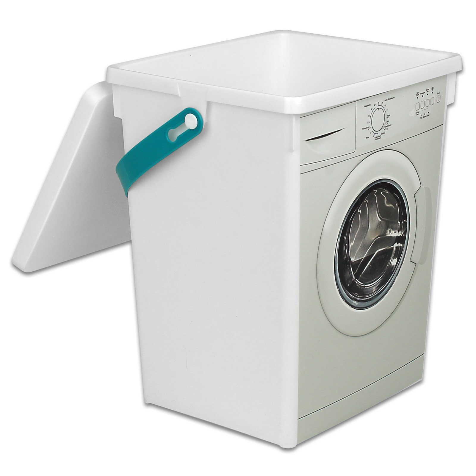 Koopman Aufbewahrungsbox Waschpulver Box 5L Aufbewahrung Kunststoff, Waschmittelbox Waschpulverbehälter Waschmitteldose Wäscheklammerbox