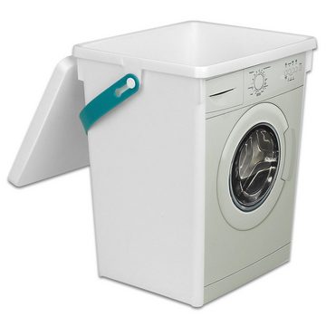 Koopman Aufbewahrungsbox Waschpulver Box 5L Waschmittelbox Kunststoff, Aufbewahrung Wäscheklammerbox Waschpulverbehälter Waschmitteldose