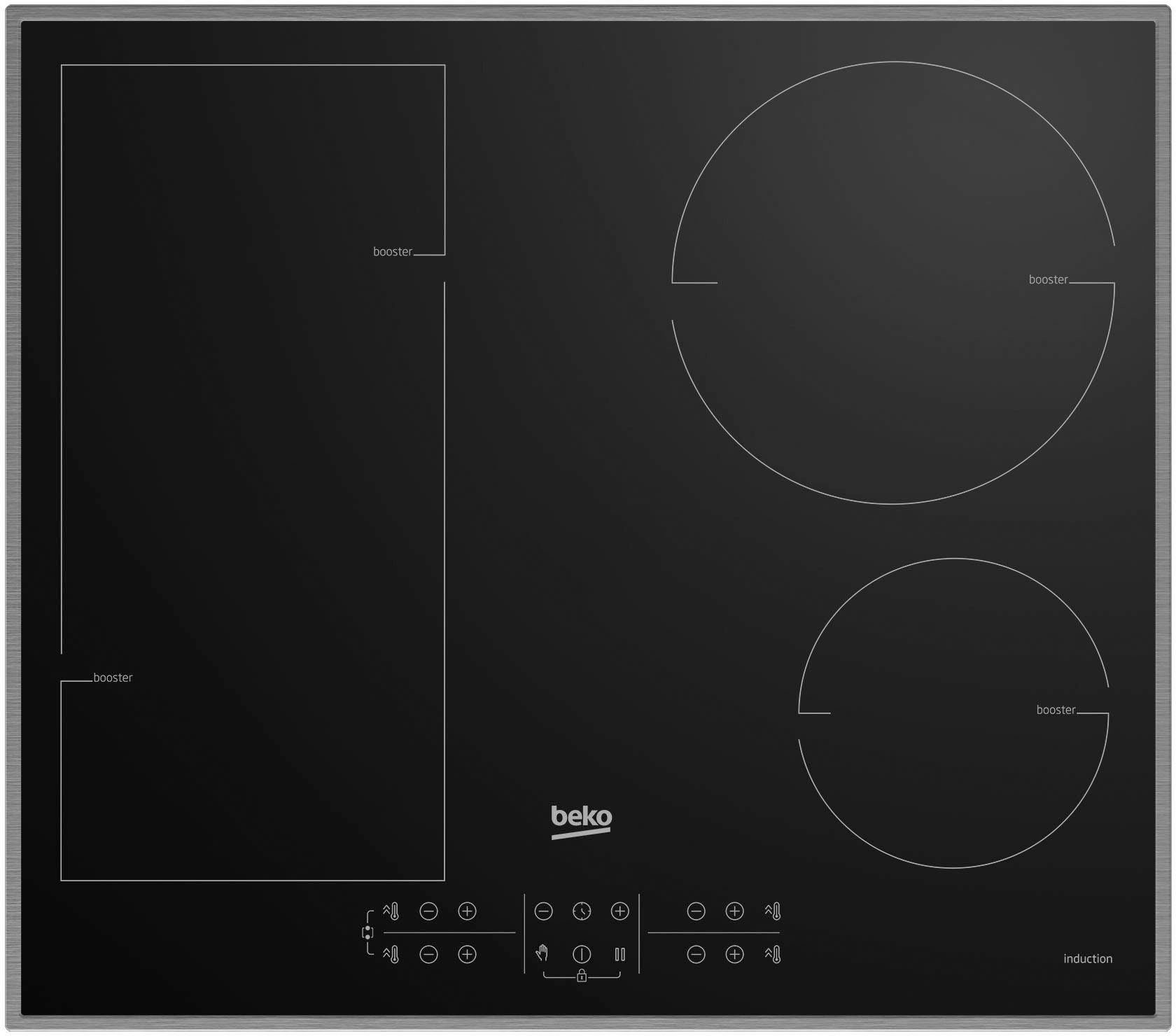 BEKO Flex-Induktions-Kochfeld HII 64200 FMTX, Stop&Go – Pause drücken und später genau dort weitermachen