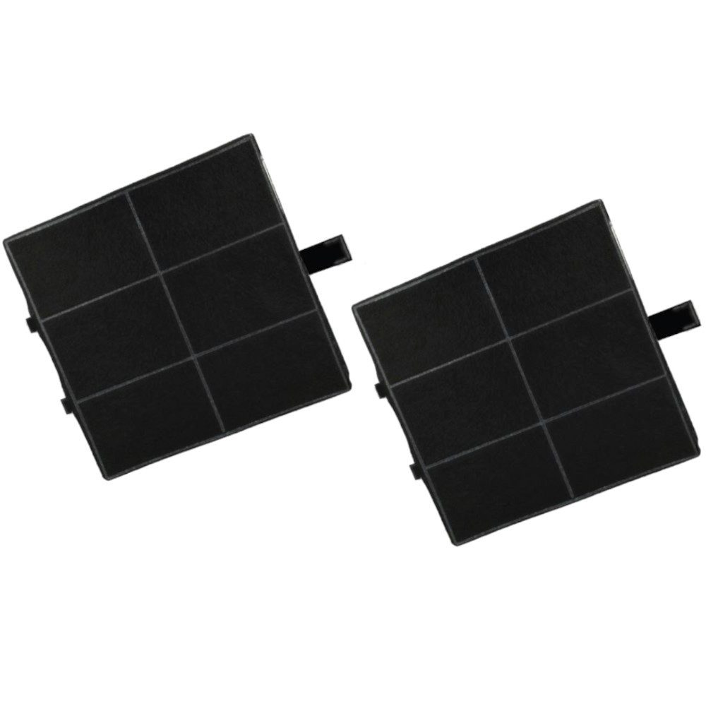 Trade-Shop Aktivkohlefilter 2x passend für Balay 3BD663X 3BD673X 3BD693X 3BD874XP 3BD876XP, Zubehör für Bosch/Siemens 00357585 / 357585, 00360732 / 360732, Maße: ca. 225 x 225 x 25mm / Ersatzteil für Dunstabzugshauben
