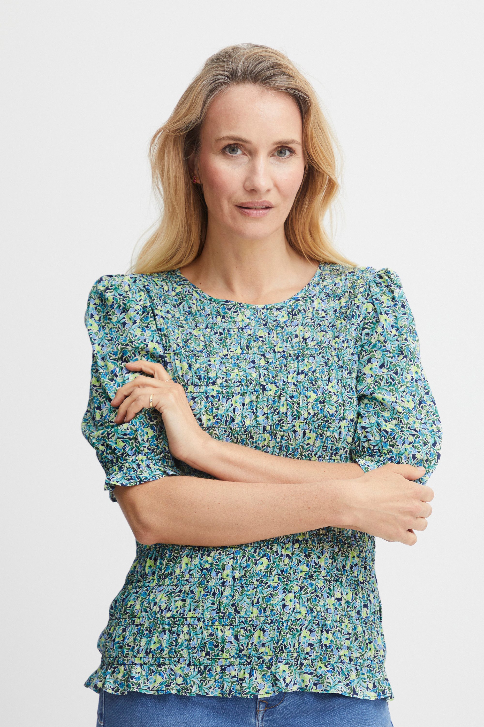 fransa Kurzarmbluse Kurzarm-Bluse FRMALU