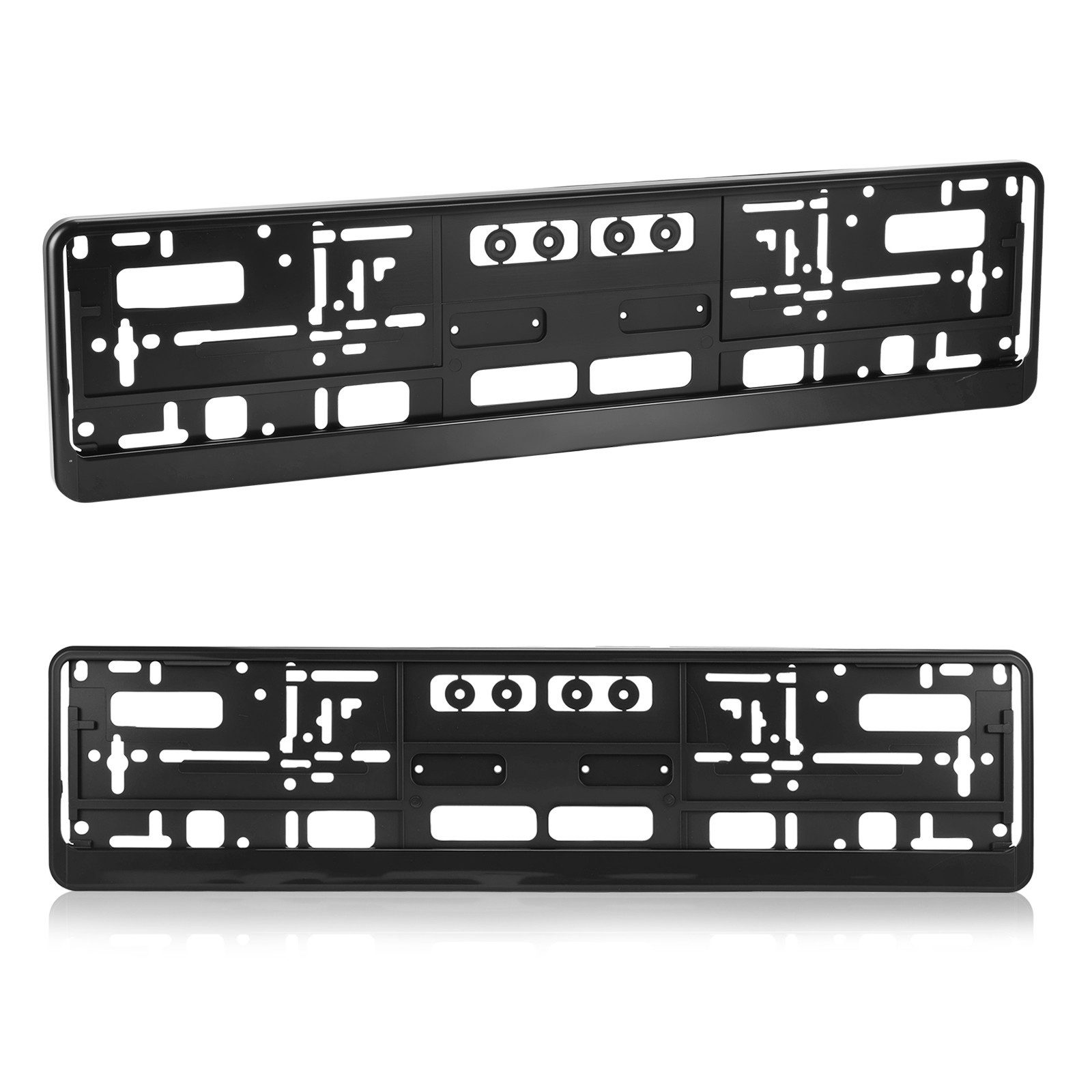 BlingBin Власник номерного знака Власник номерного знака Рамкаlos Keine sichtbaren Befestigungspunkte, (2 Stück, 2-St., 52 x 13 cm), Geeignet für alle Marken und Modelle, 2 Stück