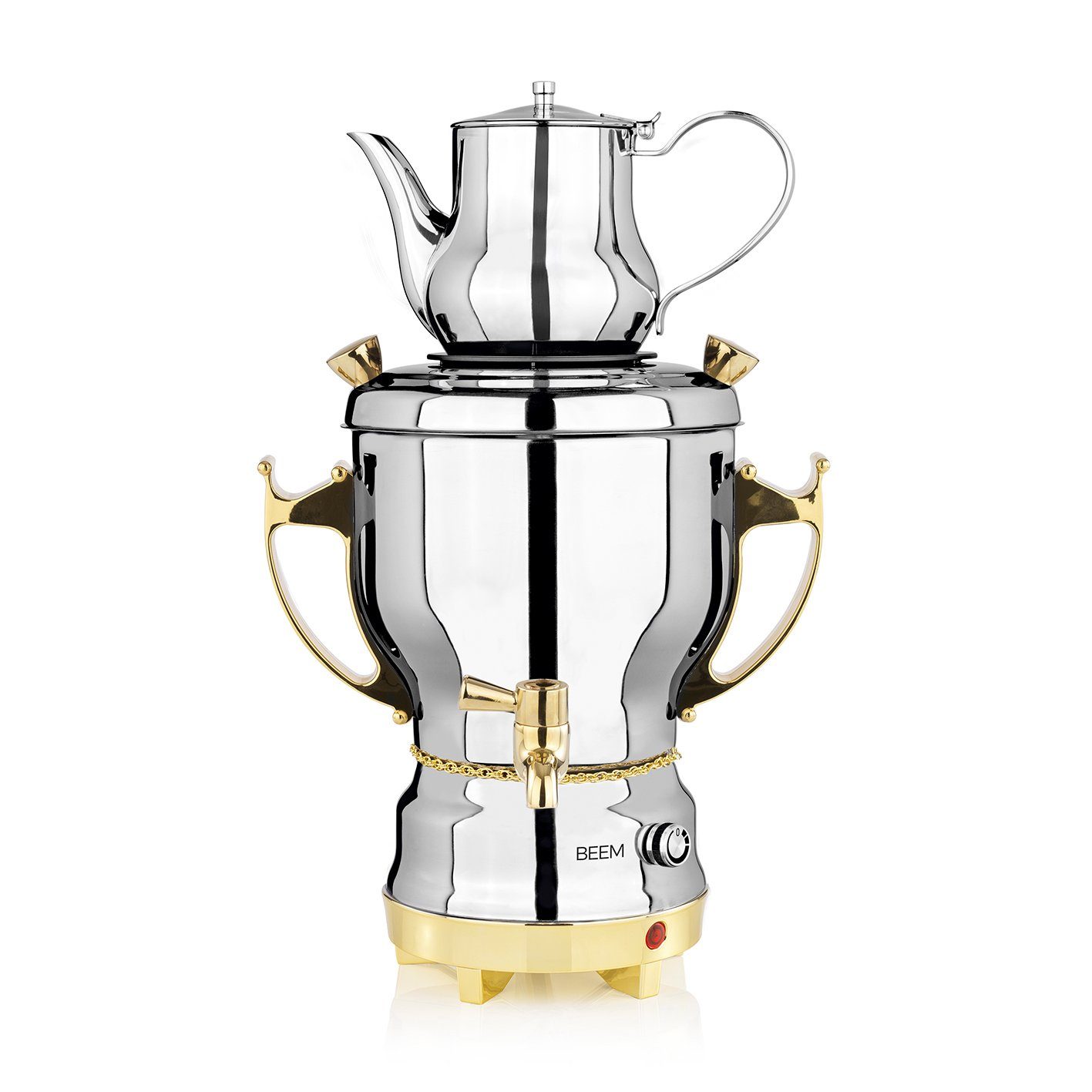 BEEM Samowar Teekocher TEA-CLASSIC Samowar 3L gold/silber, 3 l