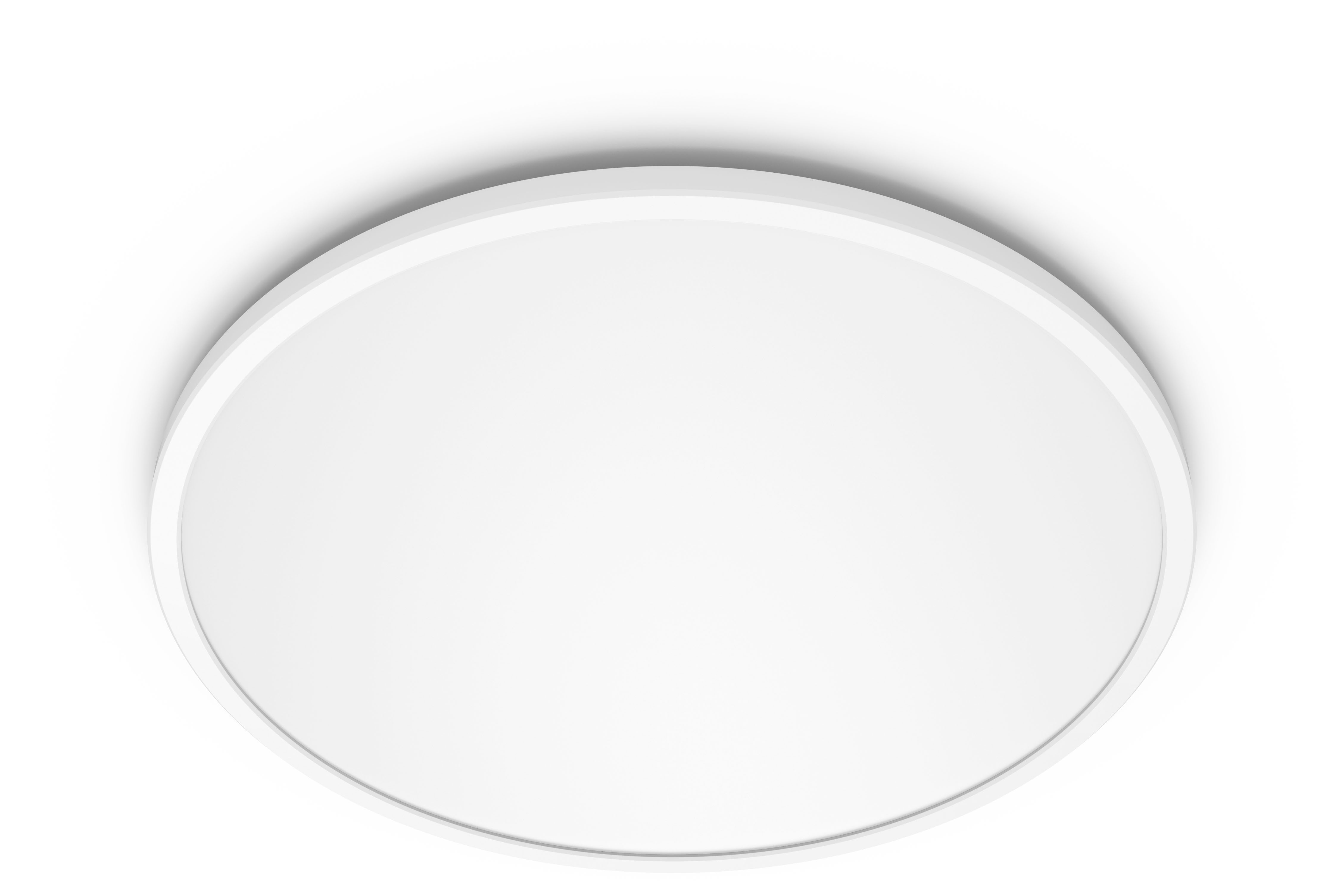 Philips Deckenleuchte Superslim 3-in-1 SceneSwitch CL550 18W 1500lm 2700K, weiß, Dimmfunktion, LED fest integriert, Warmweiß, dimmbar mit Lichtschalter