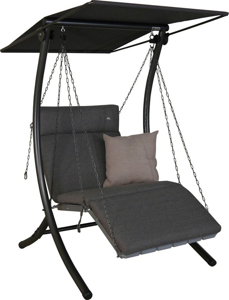 Angerer Freizeitmöbel Hollywoodschaukel Luxus Smart stone, 1-Sitzer,  Bettfunktion, BxTxH: 100x145x160 cm