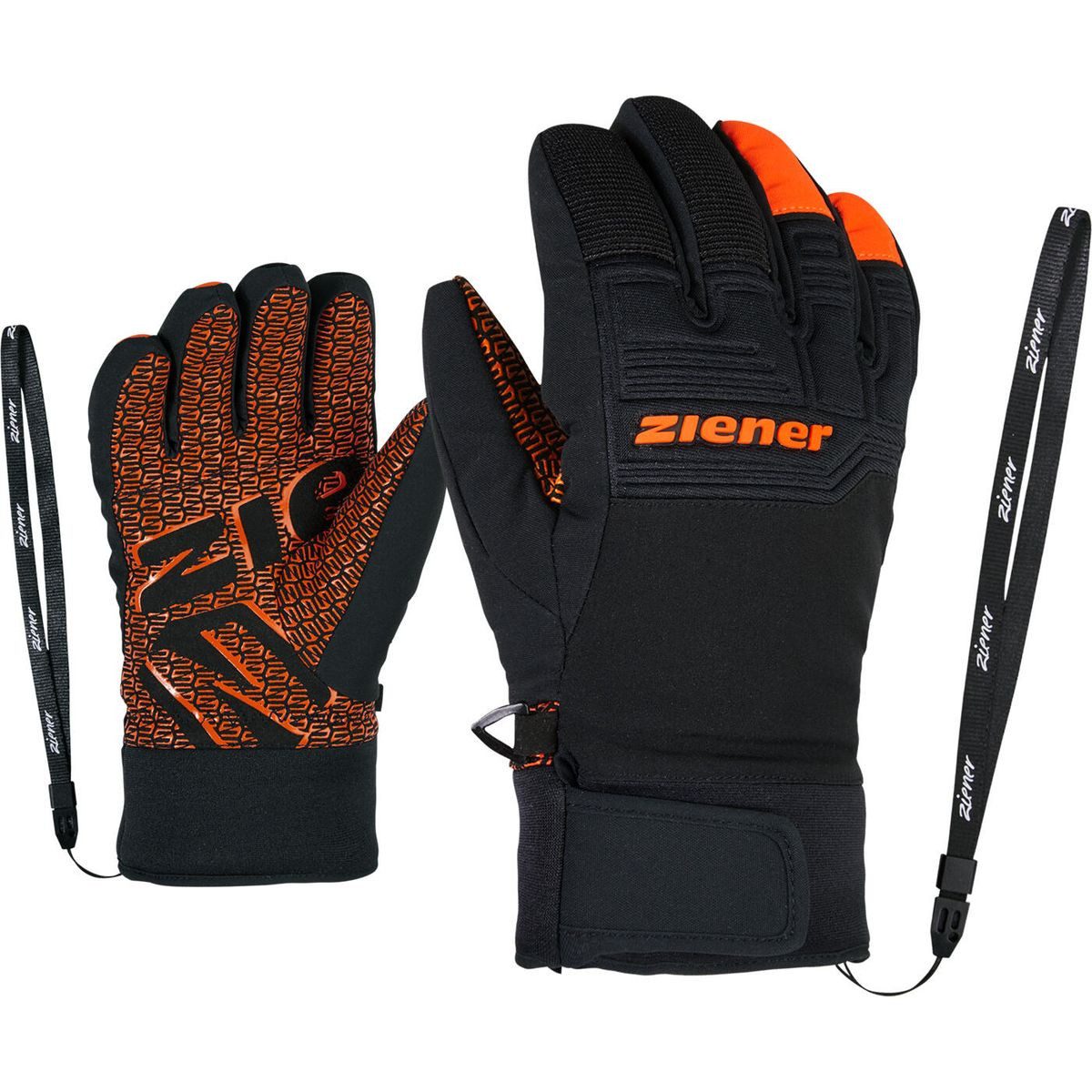 Ziener Skihandschuhe Lanus-z AS PR Glove Junior Unisex Extra warme und atmungsaktive Skihandschuhe für Kinder, ideal für