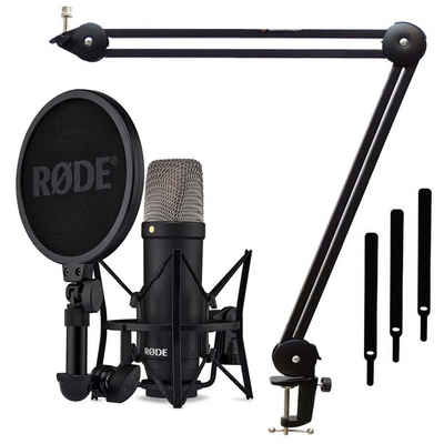 RØDE Mikrofon NT1 Signature Black (mit Gelenkarm-Stativ)