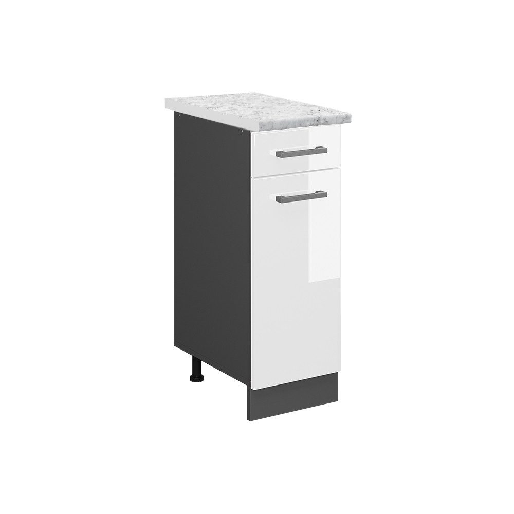 Vicco Unterschrank R-Line, Weiß Hochglanz/Anthrazit, 30 günstig online kaufen