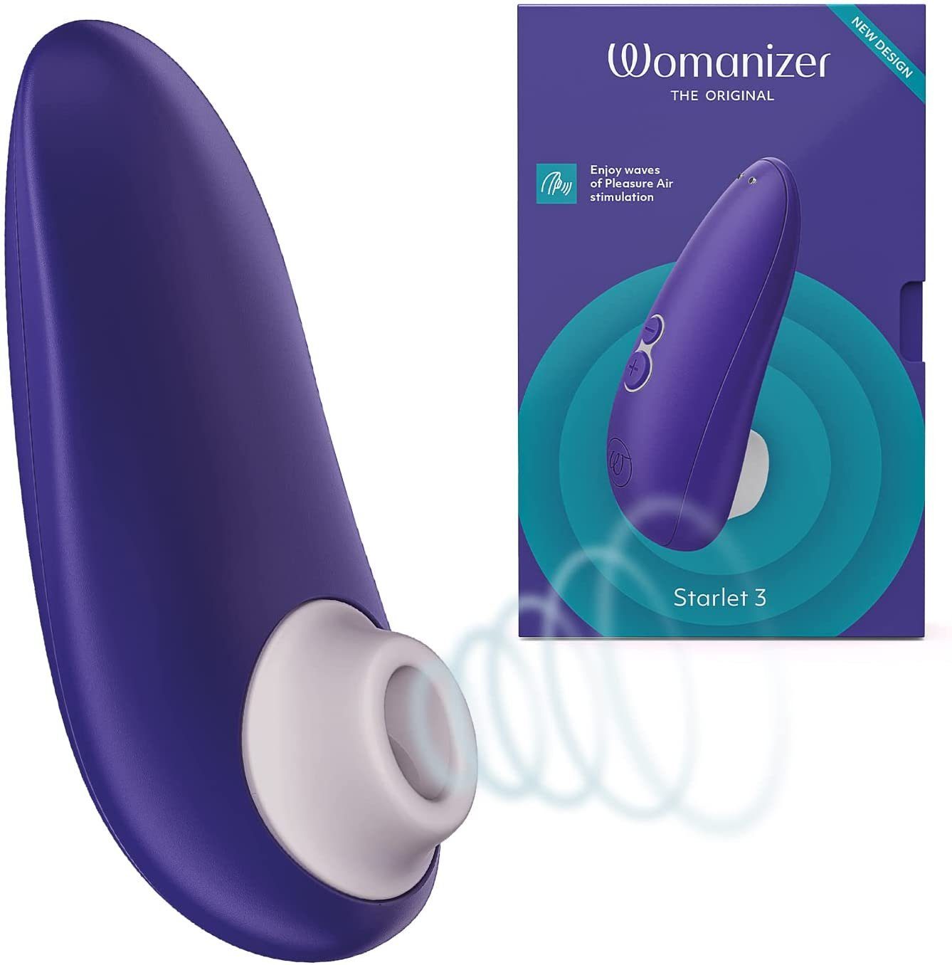 Womanizer Klitoris-Stimulator Starlet 3, Pleasure Air Technologie, Wasserdicht (IPX7) Indigo