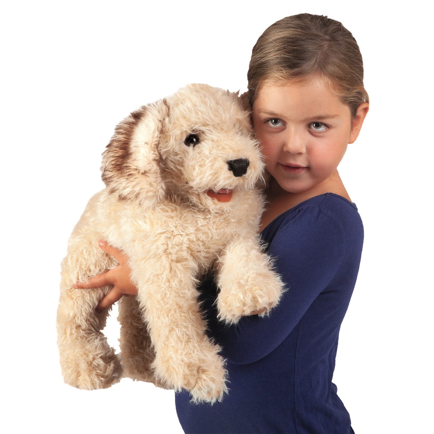 Folkmanis Handpuppen Handpuppe Folkmanis Handpuppe Hund Labradoodle 3136 (Packung)