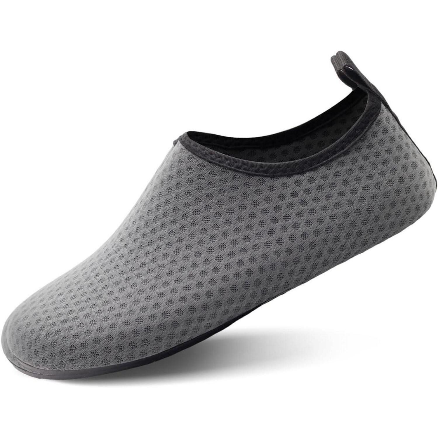 LuxusKollektion Wasserschuhe Herren Damen Aquaschuhe Badeschuhe 38 39 EU 21 Punkt Grau Wasserschuh