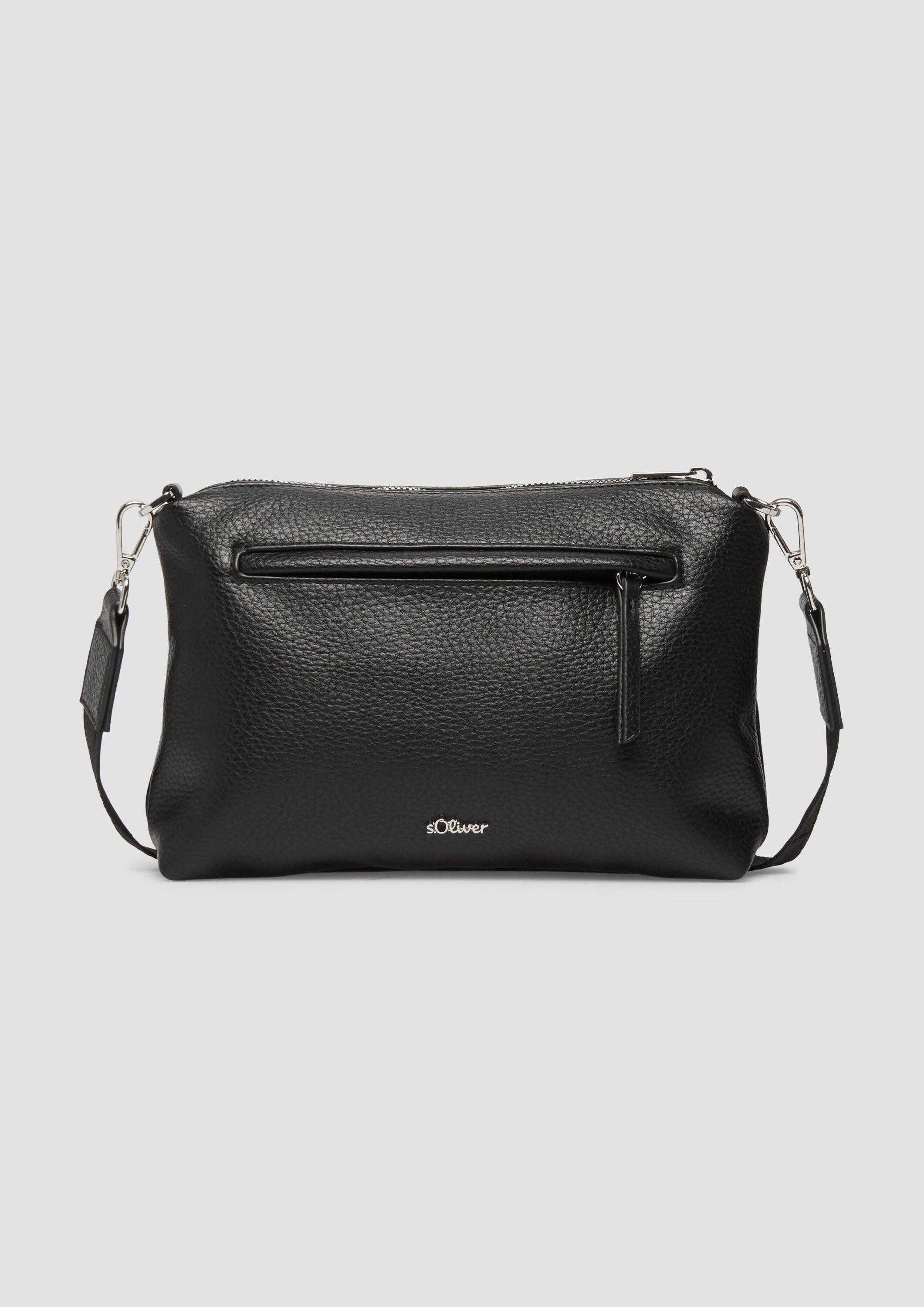 s.Oliver Schultertasche Tasche, City-Bag in Leder-Optik mit abnehmbarem Schultergurt