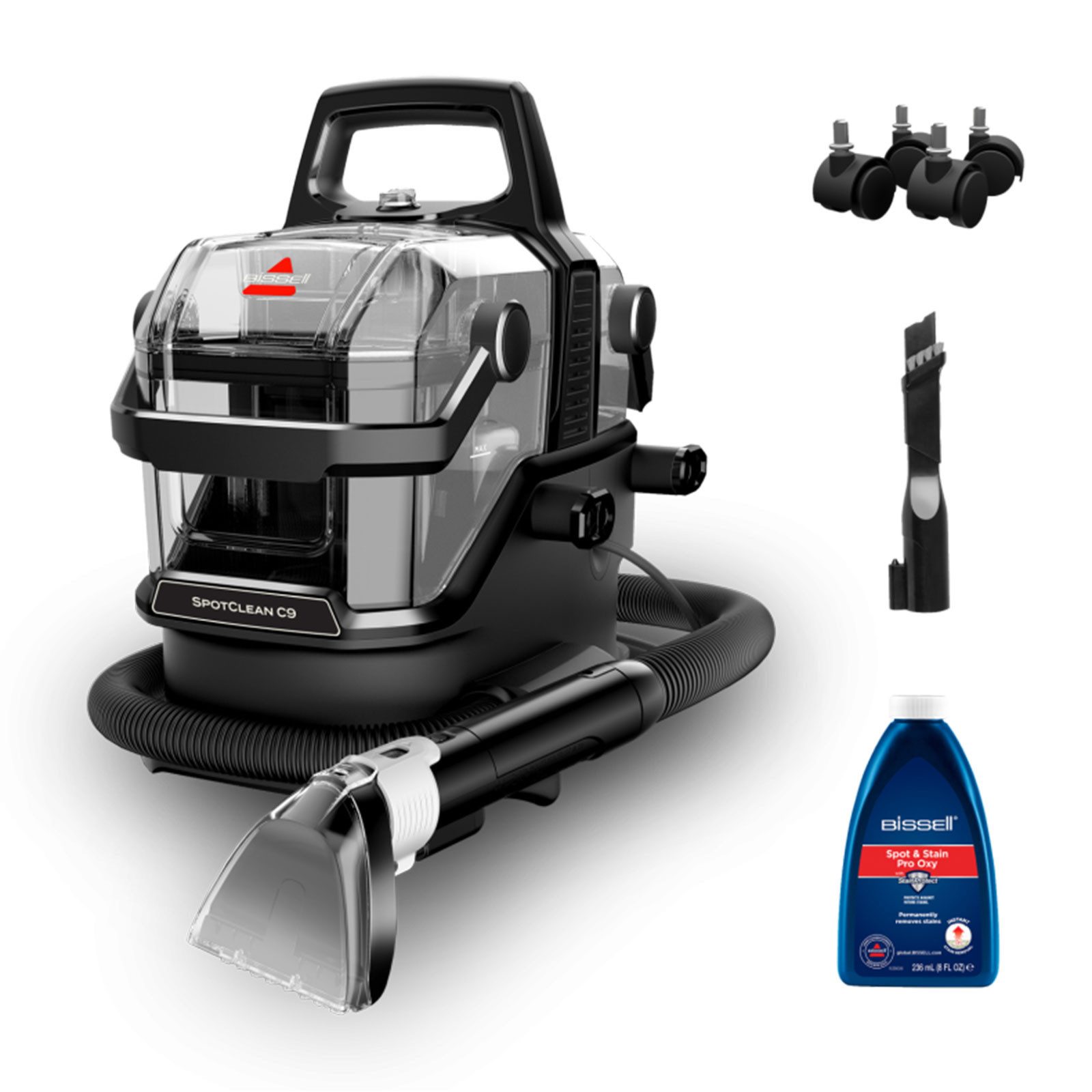 Bissell Multi-Sauger BIS Spotclean C9 Pro 3911N, Profi-Teppichreiniger mit langlebigem Akku