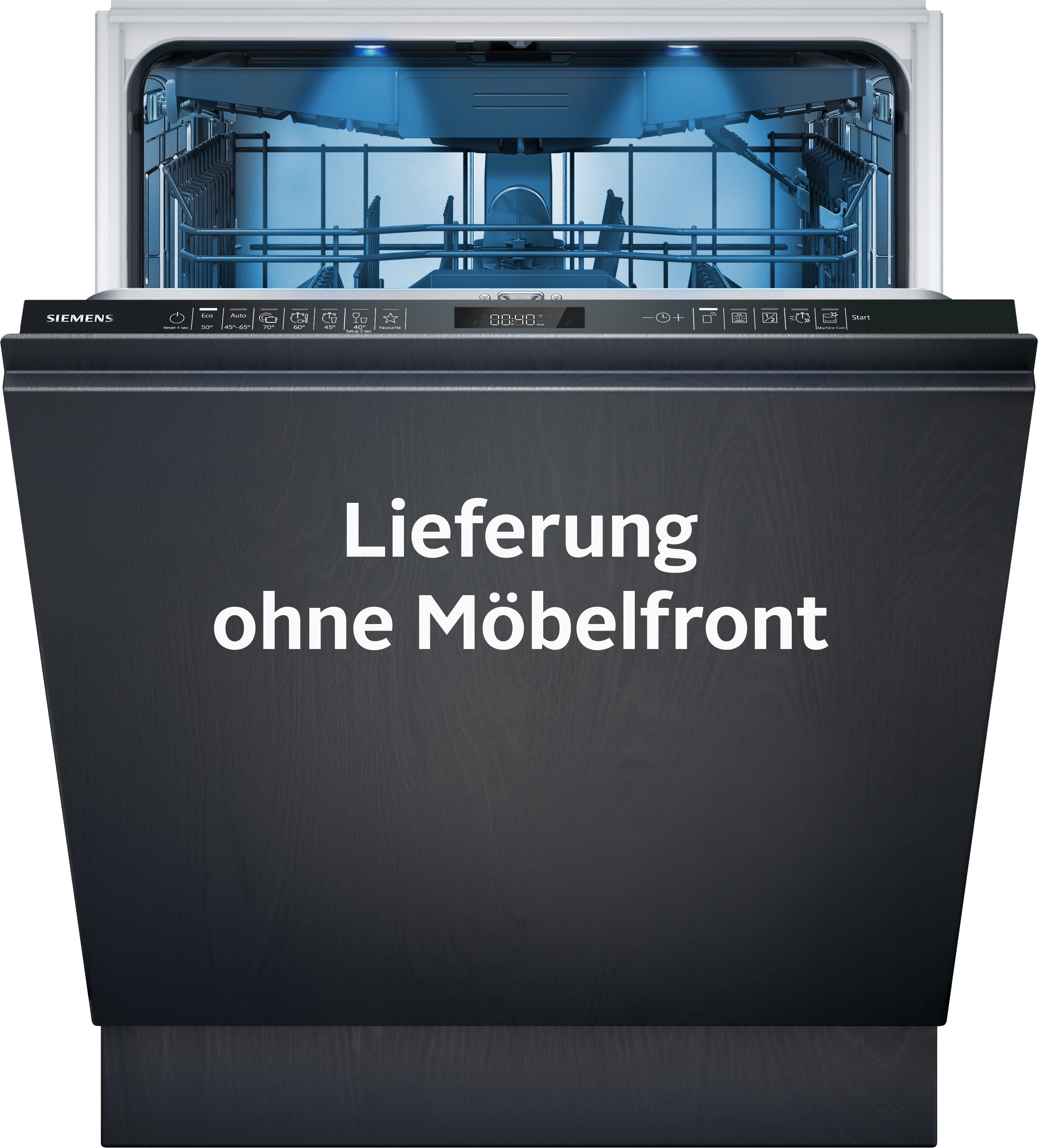 SIEMENS vollintegrierbarer Geschirrspüler iQ500 SN65EX16CE, 14 Maßgedecke, Energiesparlösungen mit smartStart und hohe Flexibilität beim Beladen