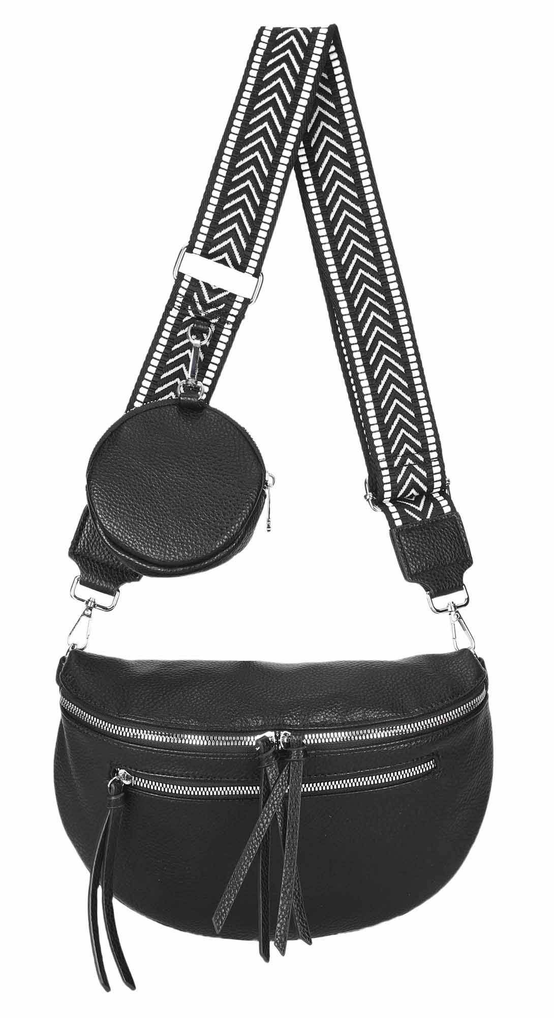 ITALYSHOP24 Bauchtasche Damen Gürteltasche Hüfttasche Bodybag günstig online kaufen