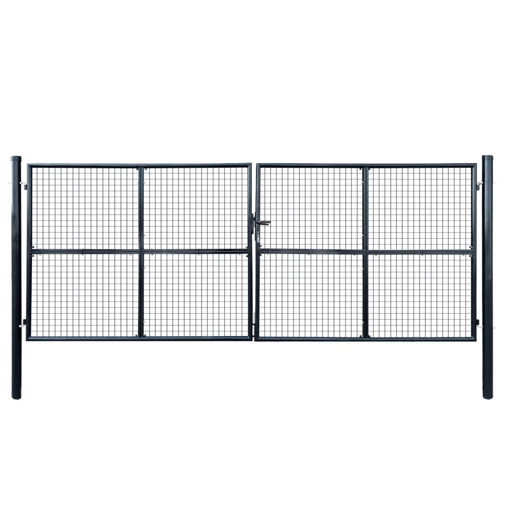vidaXL Gartentor Mesh-Gartentor Verzinkter Stahl 400 günstig online kaufen