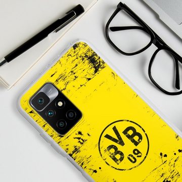 DeinDesign Handyhülle Borussia Dortmund Offizielles Lizenzprodukt BVB BVB Destroyed Look, Xiaomi Redmi 10 2022 Silikon Hülle Bumper Case Handy Schutzhülle