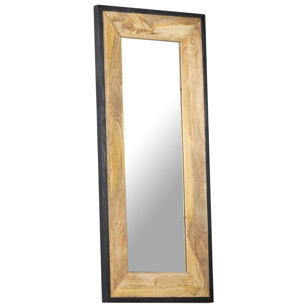 vidaXL Spiegel Spiegel 110x50 cm Massivholz (1-St)