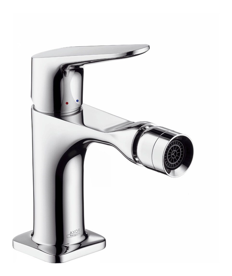 hansgrohe Bidetarmatur Axor Citterio M Bidetmischer mit Zugstangen-Ablaufgarnitur