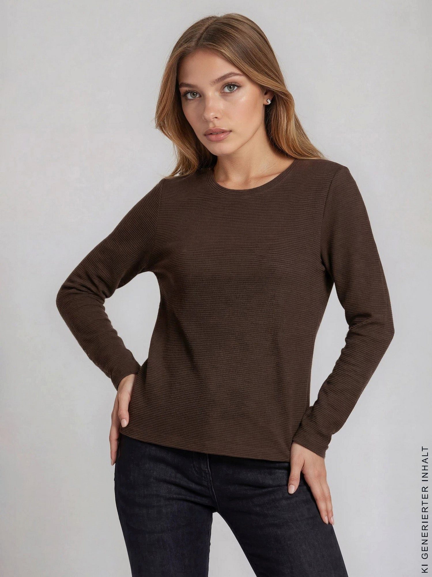 Hajo Langarmshirt Shirt Struktur