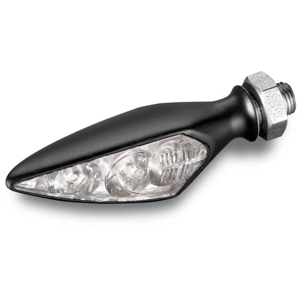 Kellermann Motorradhose Blinker Rhombus S Extreme, schwarz, klares Glas, VL / HR, Stück
