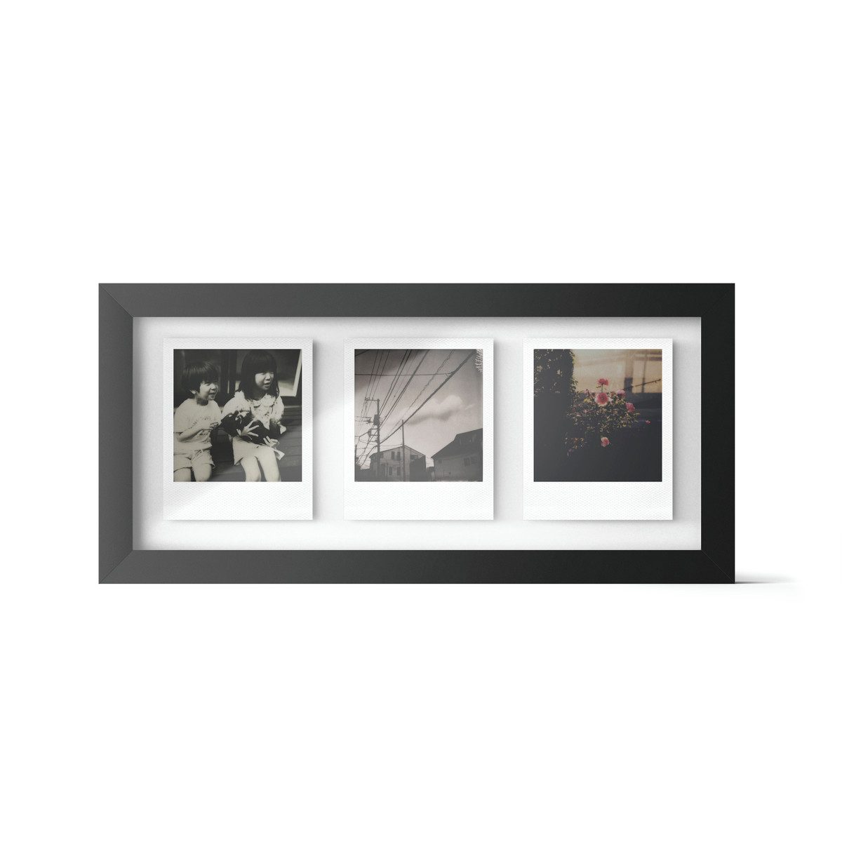 Polaroid Originals Kamerazubehör-Set Studio Triptych Photo Frame Black, (1 tlg)