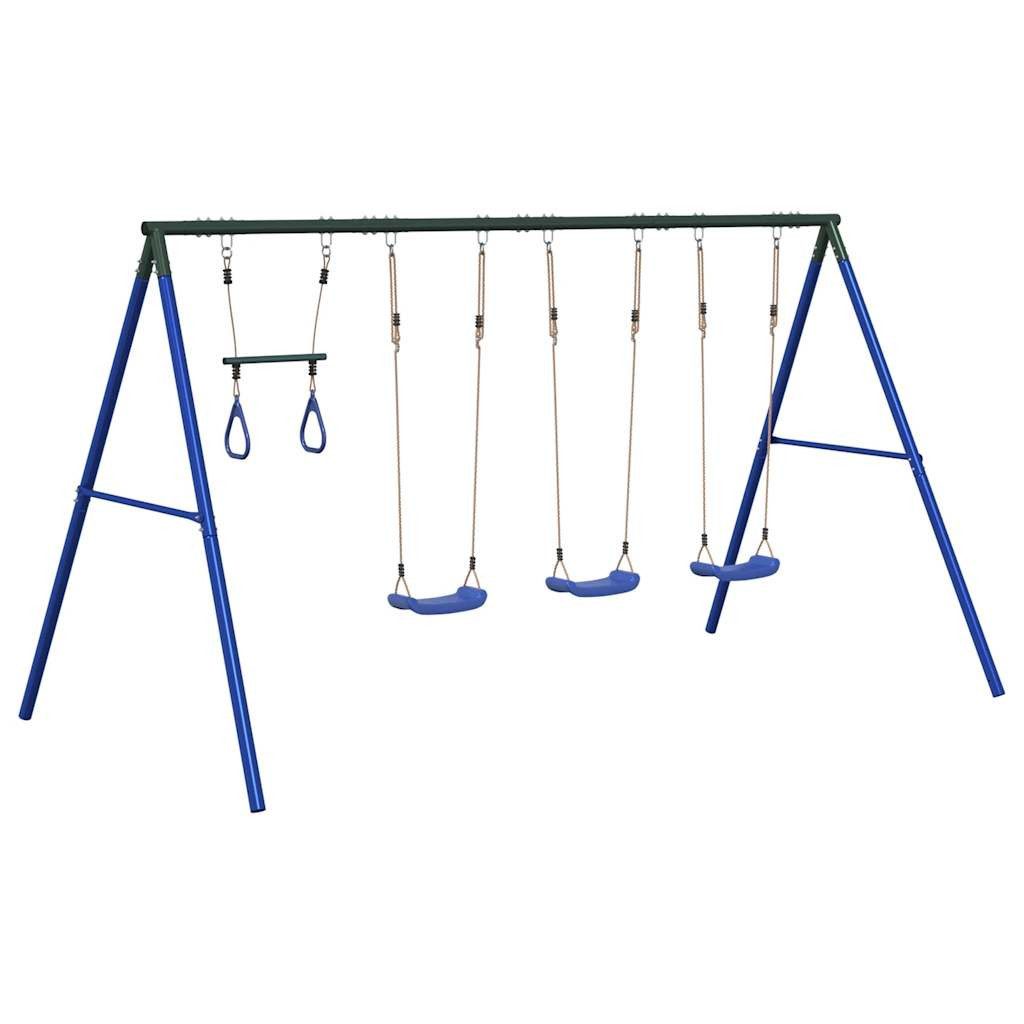 vidaXL Spielturm Schaukel-Set mit Schaukelsitzen und Trapez