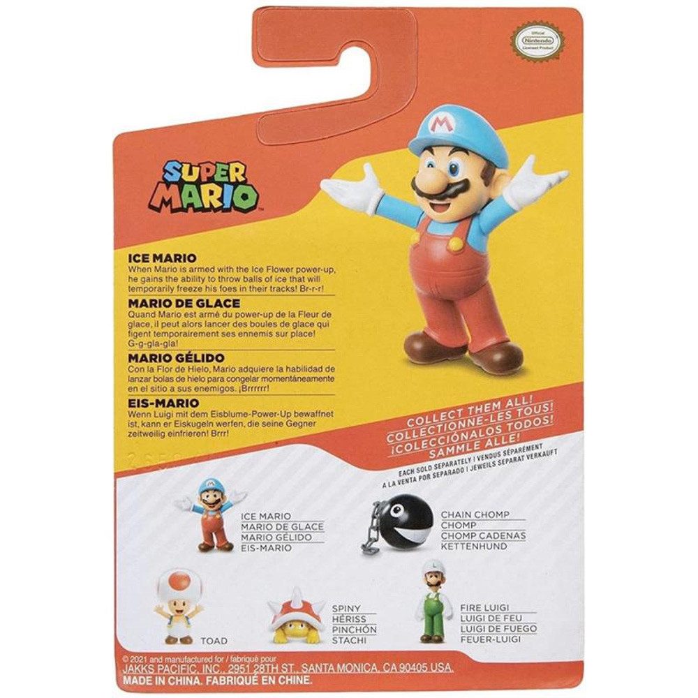 Super Mario Actionfigur Nintendo Super Mario Figur Wave 28 Ice Open Arms Mario, 6,5 cm