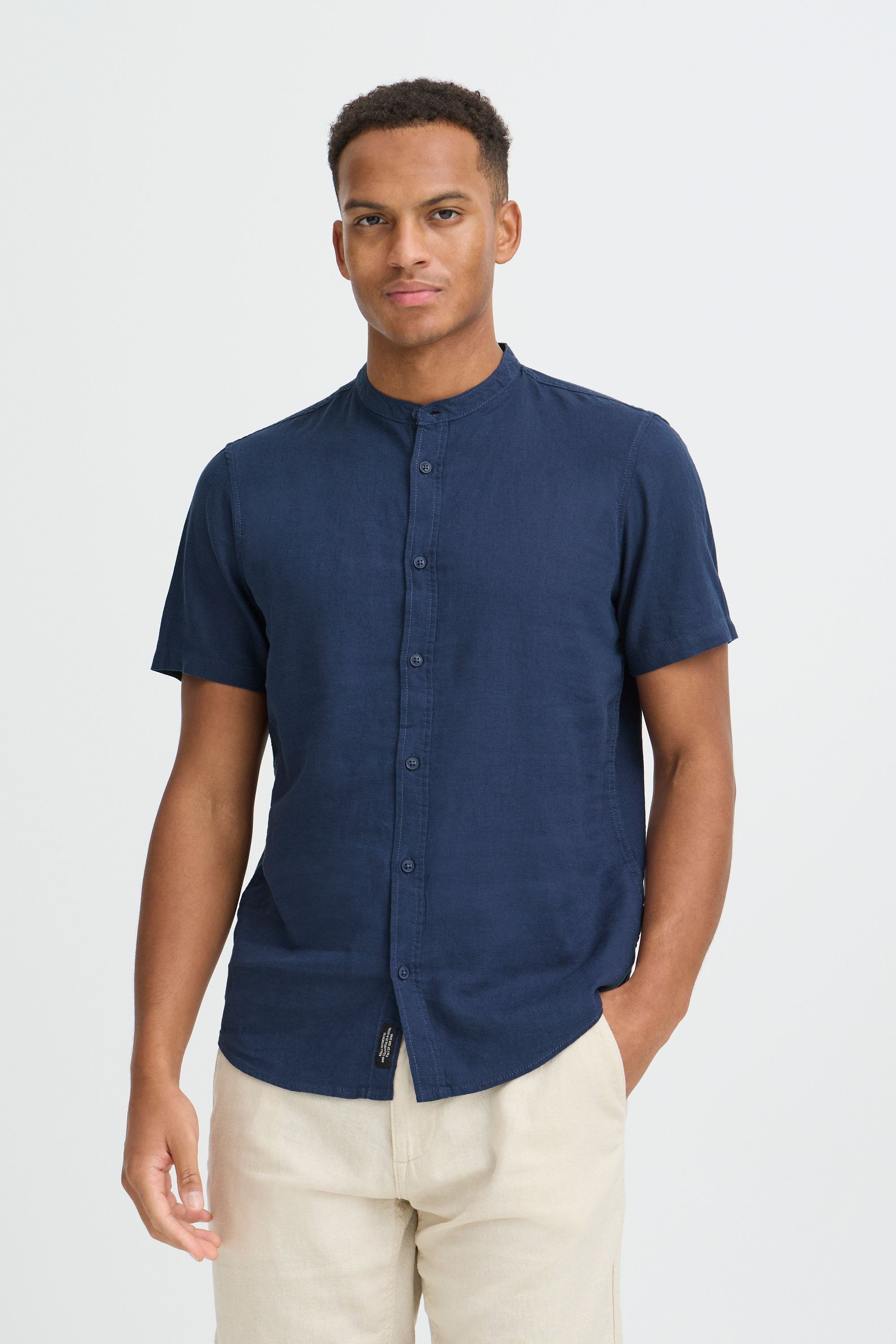 Blend Leinenhemd BHMLiam Stilvolles Kurzarmhemd aus Leinenmix günstig online kaufen