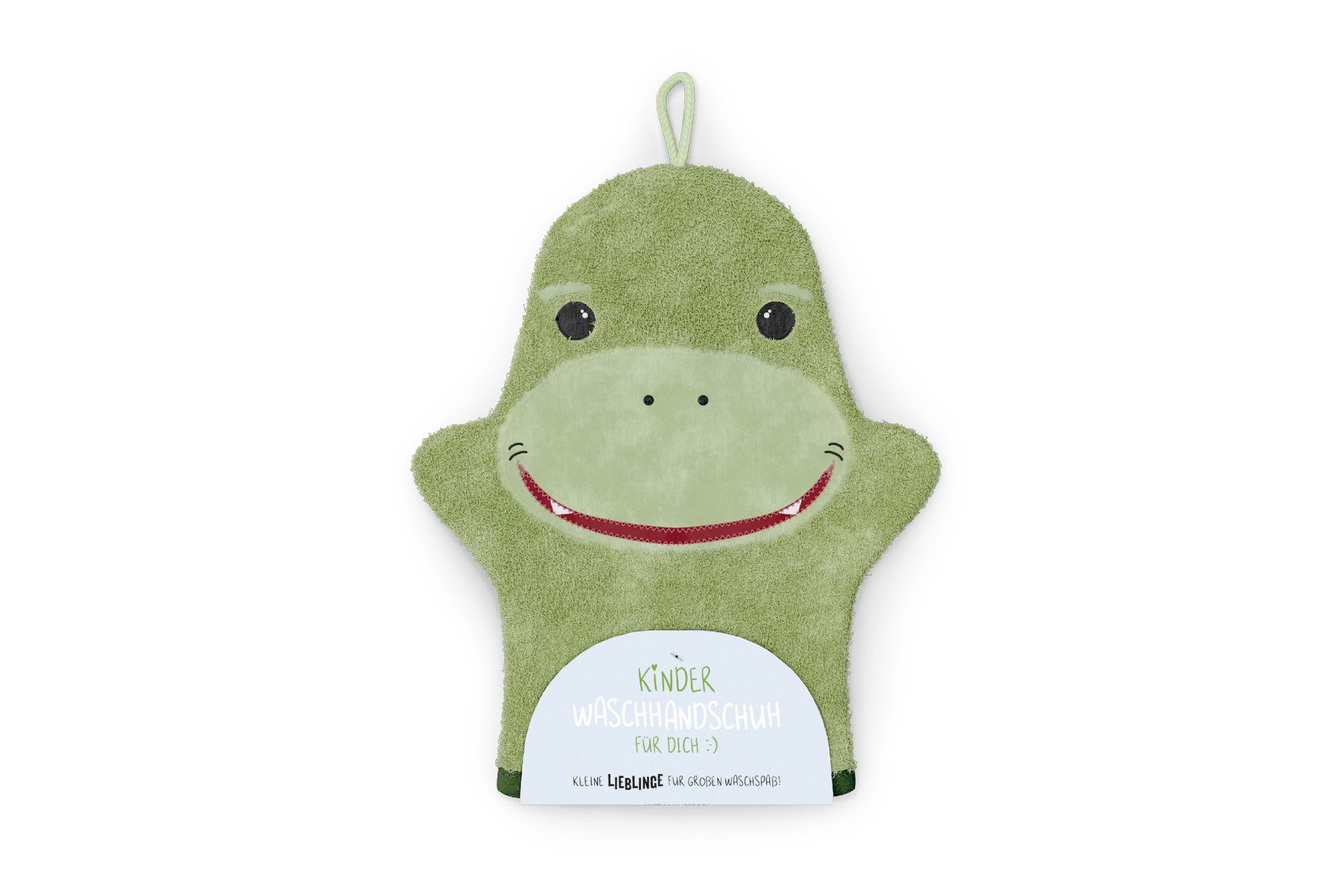 La Vida Waschhandschuh Kinder Waschlappen Waschhandschuh la vida Geschenk für Dich) Dino