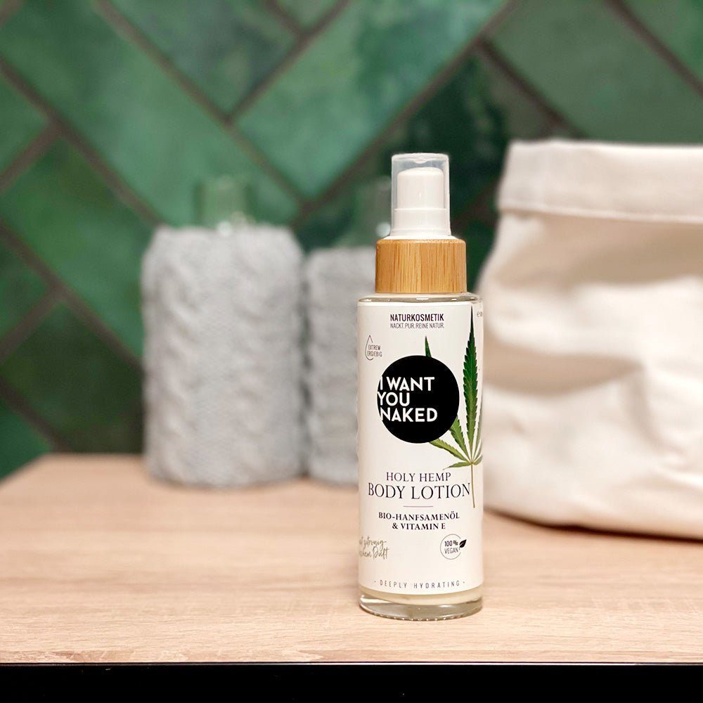I WANT YOU NAKED Bodylotion IWYN Holy Hemp Set, 1-tlg., Body Lotion mit Bio-Hanfsamenöl 100ml extra reichhaltig vegan handmade