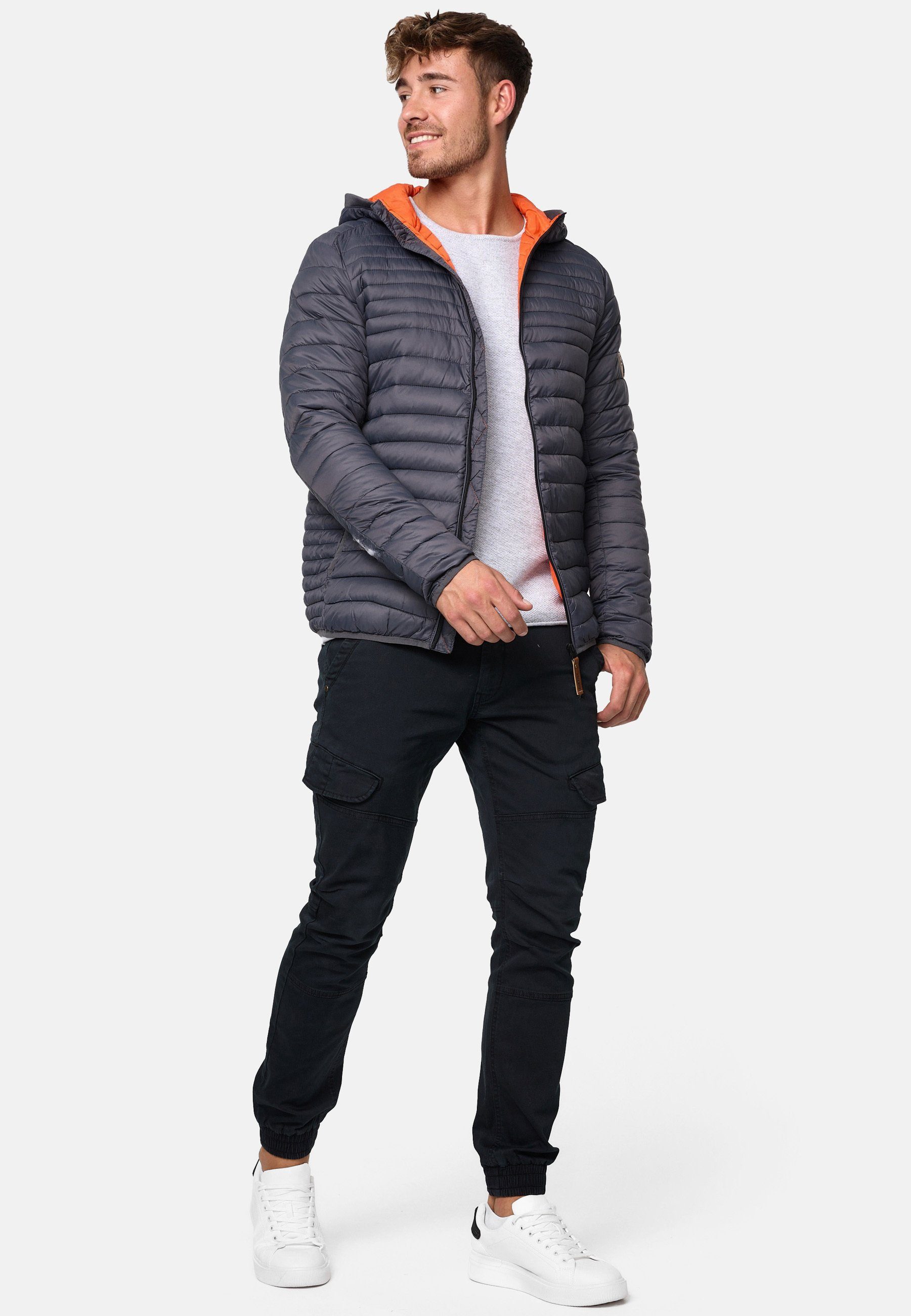 Indicode Steppjacke Herren Bowers Herrenjacke Daunen-Optik