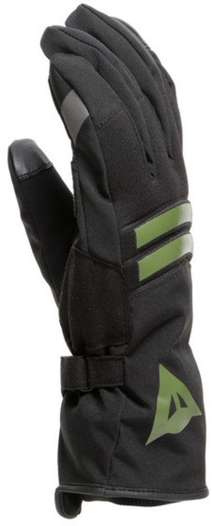 Handschuhe D-Dry Black/Green Motorrad 3 Plaza Dainese Motorradhandschuhe