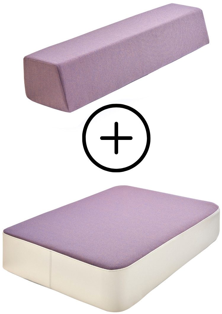 Hipp-Hopp - das Hüpfpolster Weichbodenmatte Hüpfpolster S + Gratis Rückenpolster S Gerade (Set), Made in Germany