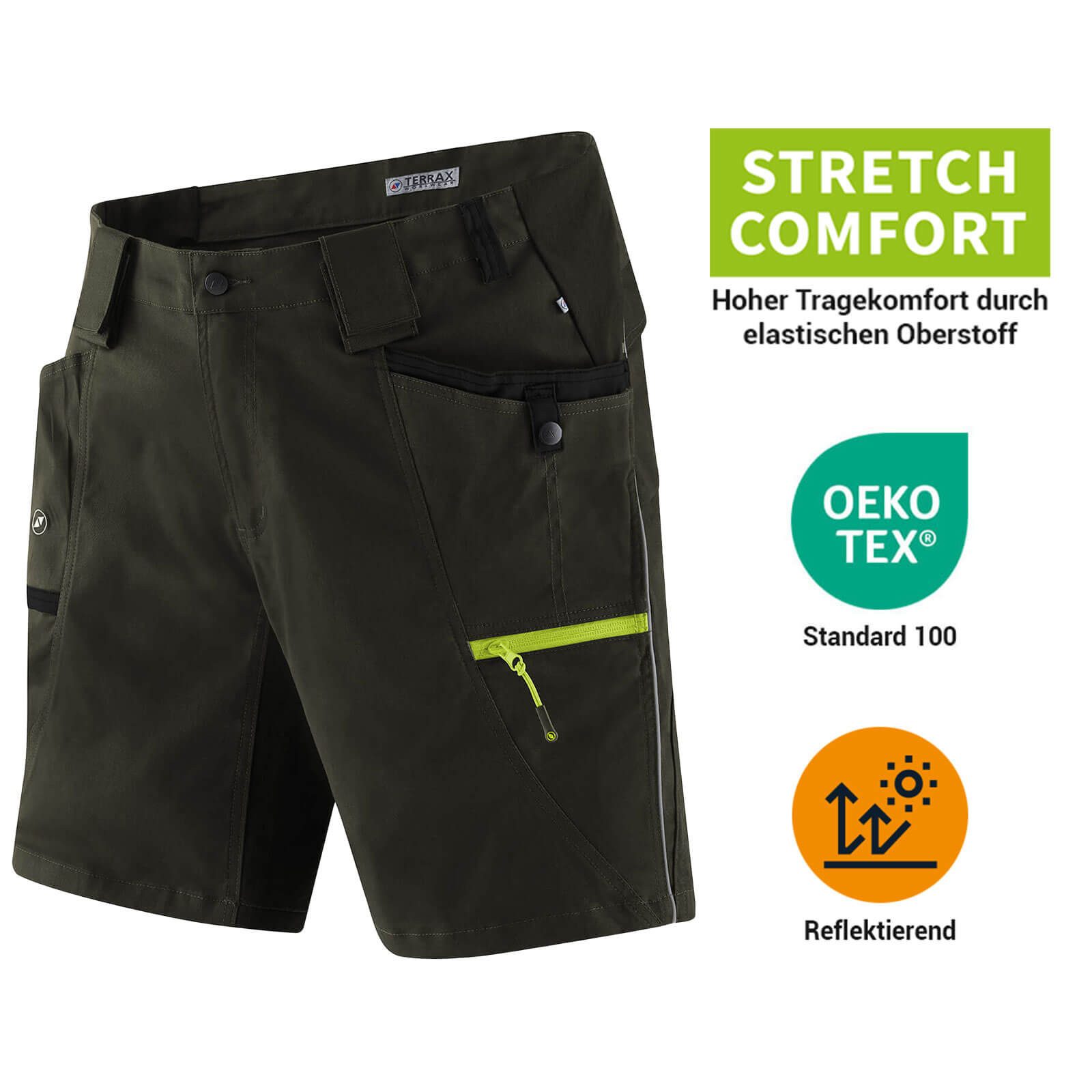 Terrax Workwear Arbeitsshorts 20551 Herren Arbeitshose Shorts in schmaler F günstig online kaufen