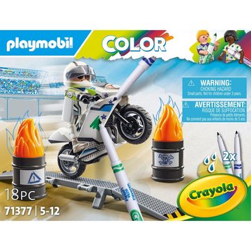 Playmobil® Konstruktionsspielsteine Color Motocross Motorrad