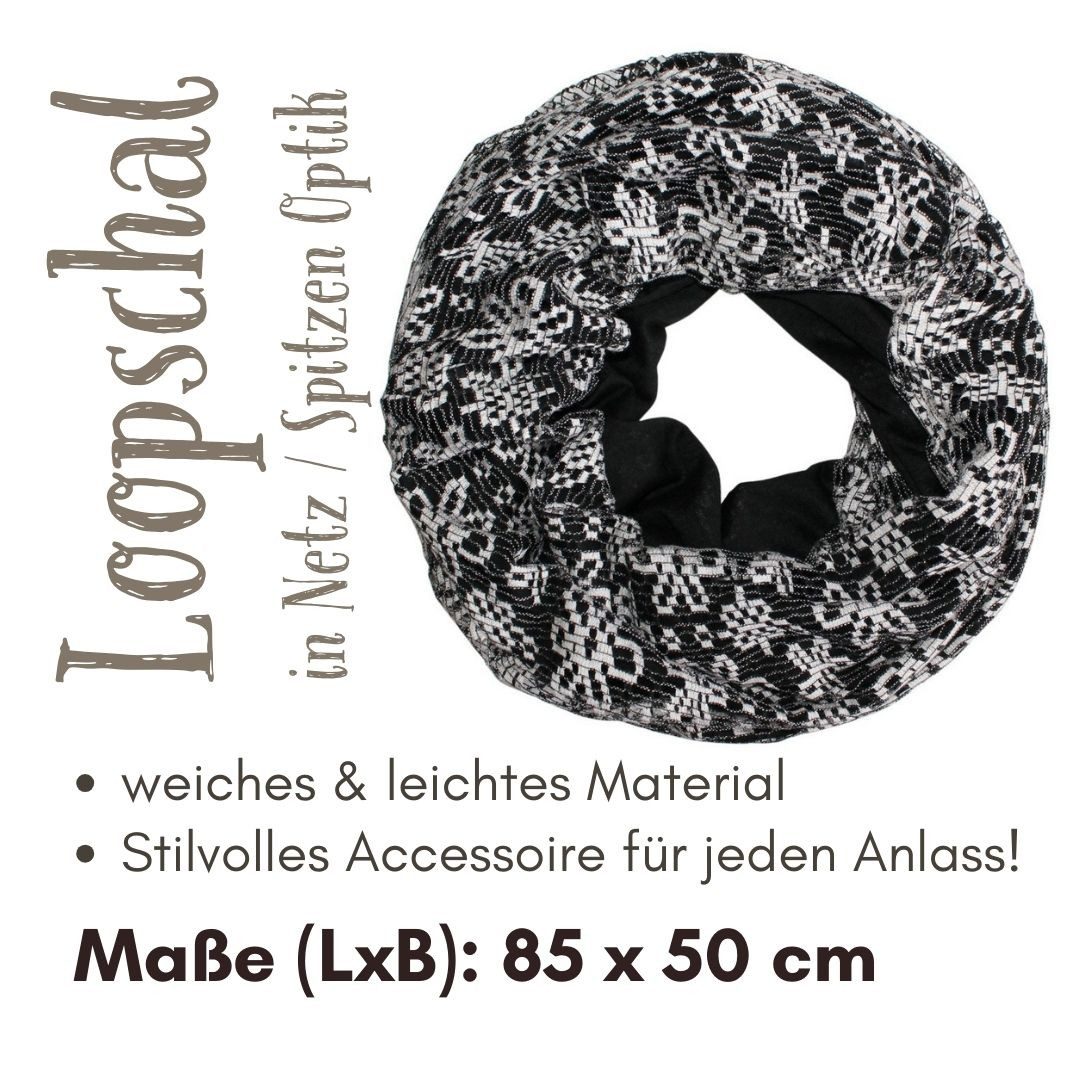 dy_mode Loop Trendiger Loopschal in Netz günstig online kaufen