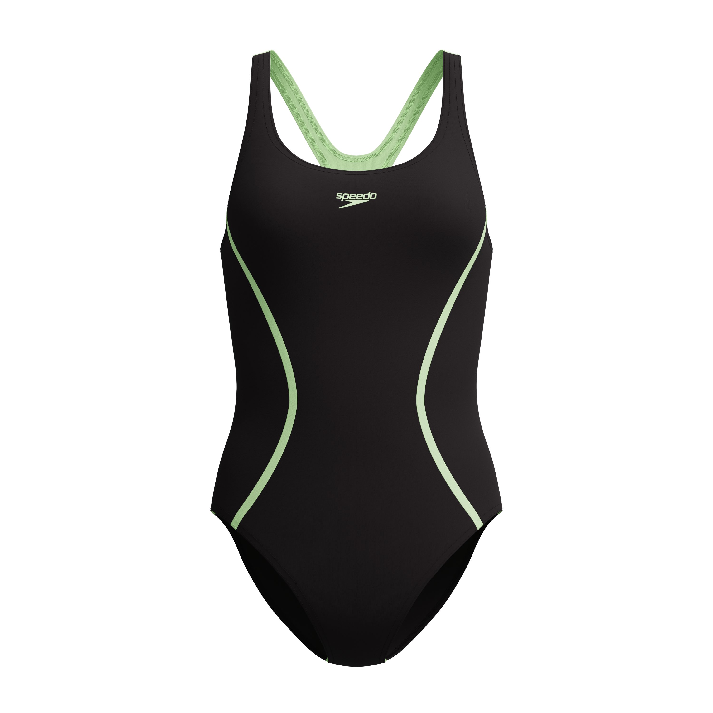 Speedo Badeanzug SOLID SPLICE MEDALIST 1PC BLU/DKBLU günstig online kaufen
