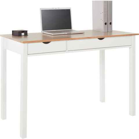 INOSIGN Schreibtisch Gava, massives Kiefernholz, für das home office, Laptoptisch Breite 120 cm