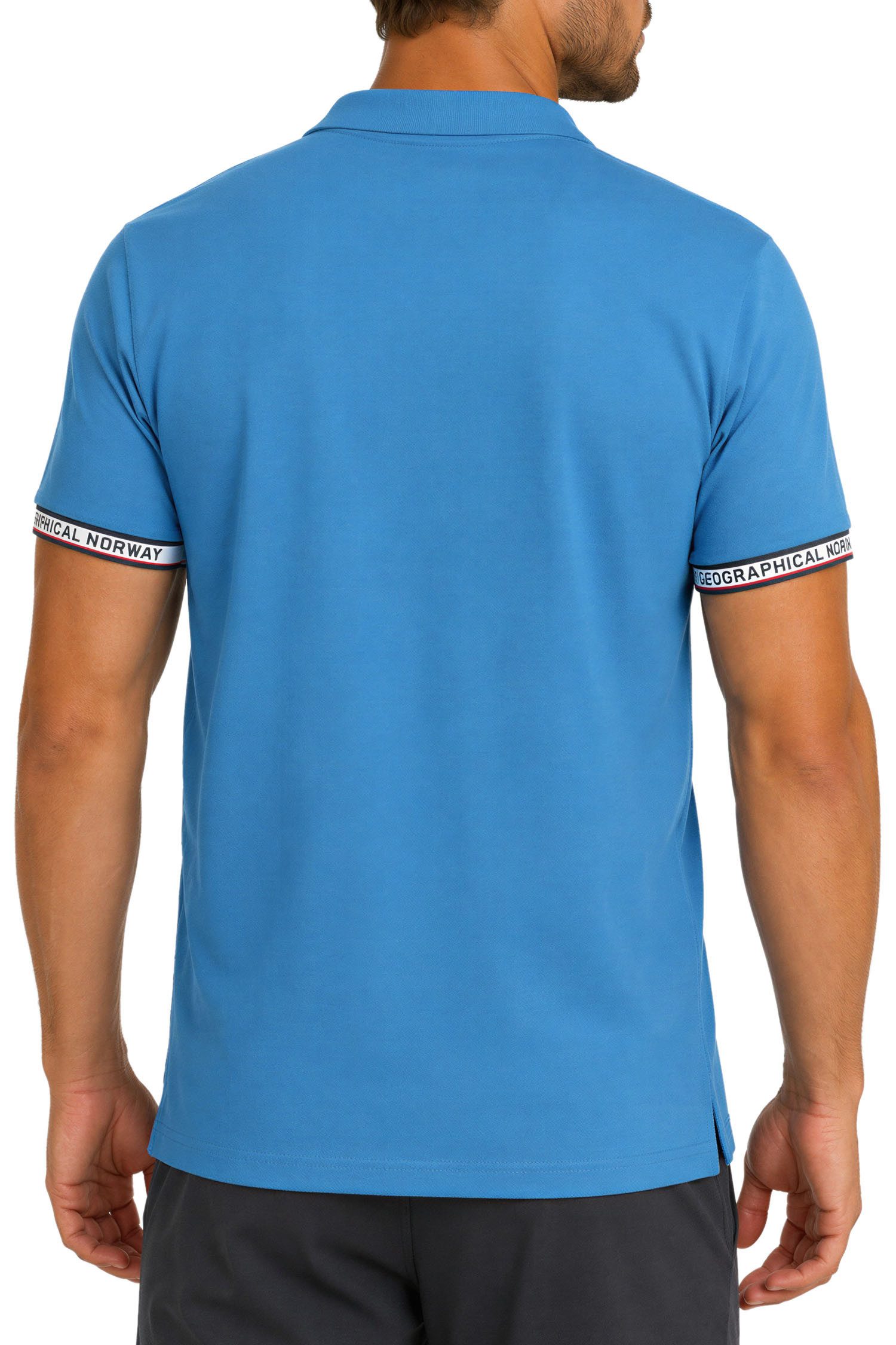 Geographical Norway Poloshirt Herren Regular Fit Polohemd bakoliar men Bedruckte Ärmelabschlüsse mit Markenprint