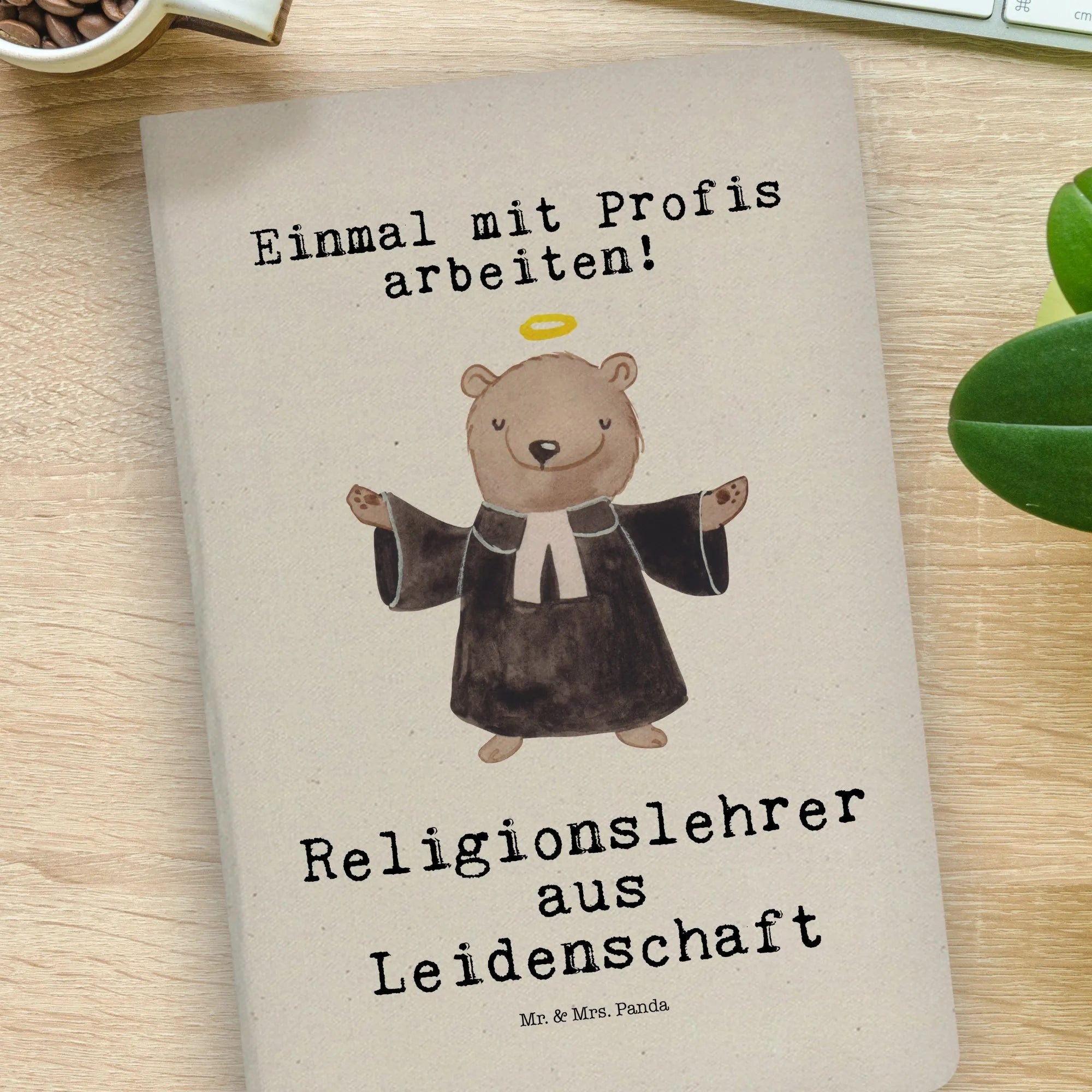 Thumbnail - Mr. & Mrs. Panda Notizbuch Religionslehrer Leidenschaft - Transparent - Geschenk, Reli Lehrer, B Mr. & Mrs. Panda, Echte...