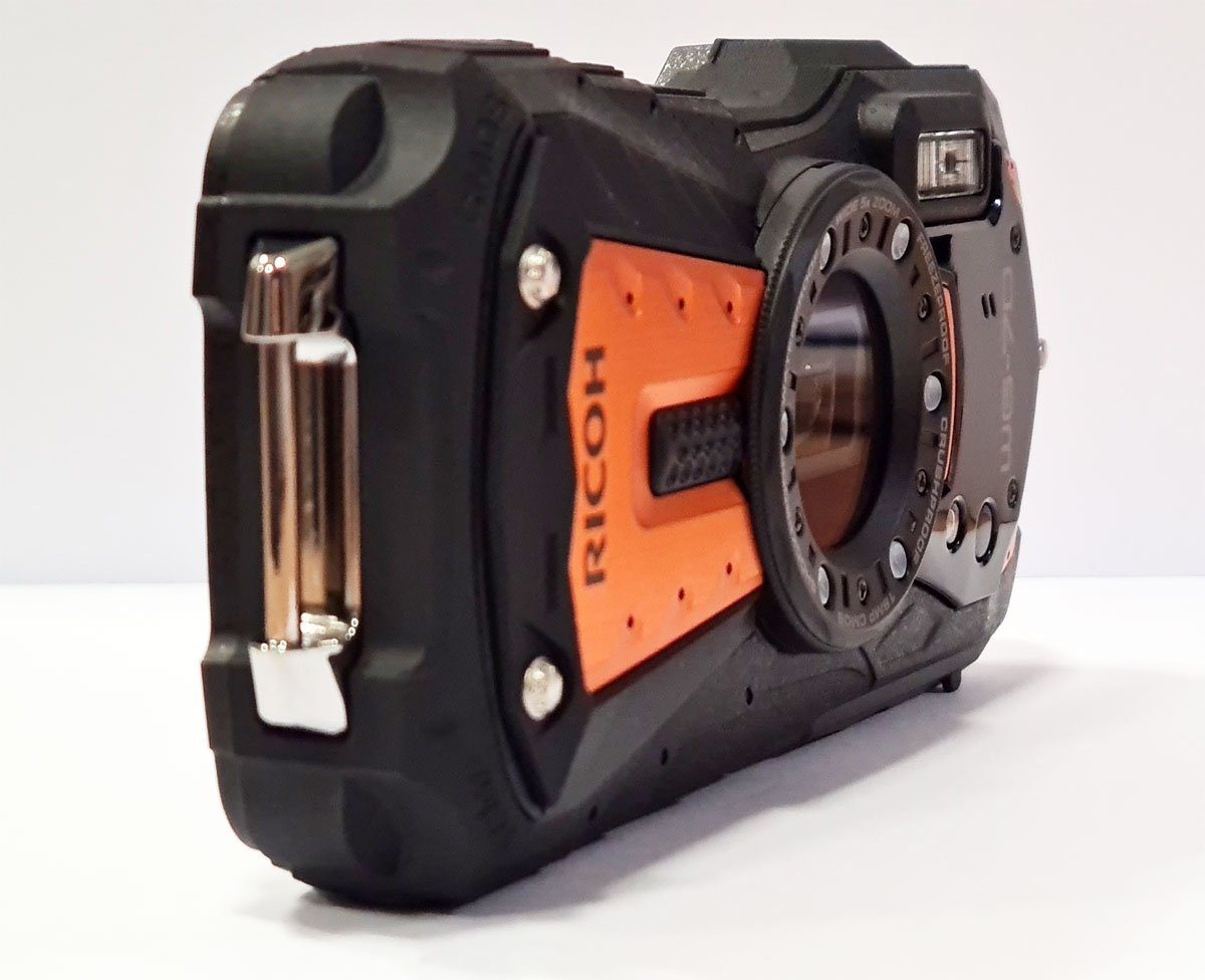 Ricoh WG-70 Digitalkamera orange Kompaktkamera